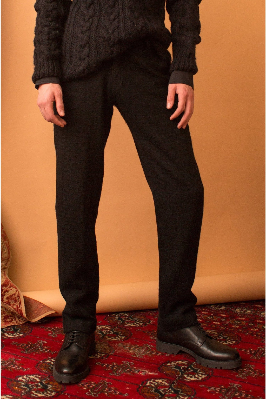 Lavanya Coodly Men > Apparel > Pants XS / Black Lavanya Coodly Men's Raphael Black Wool Pants
