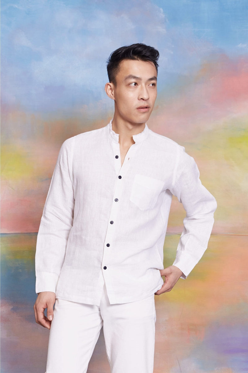 Lavanya Coodly Men > Apparel > Shirts & Tops S / Tan Lavanya Coodly Men's Bentley Linen Shirt