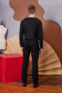 Lavanya Coodly Men's Fashion - Men's Clothing - Pants - Casual Pants Lavanya Coodly Men's Bradon Wool Pants In Maroon or Black