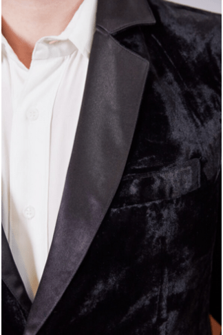 Lavanya Coodly Men's Fashion - Men's Clothing - Suits & Blazers - Blazers Lavanya Coodly Men's Silk Velvet Bond Blazer in Black or Midnight Blue