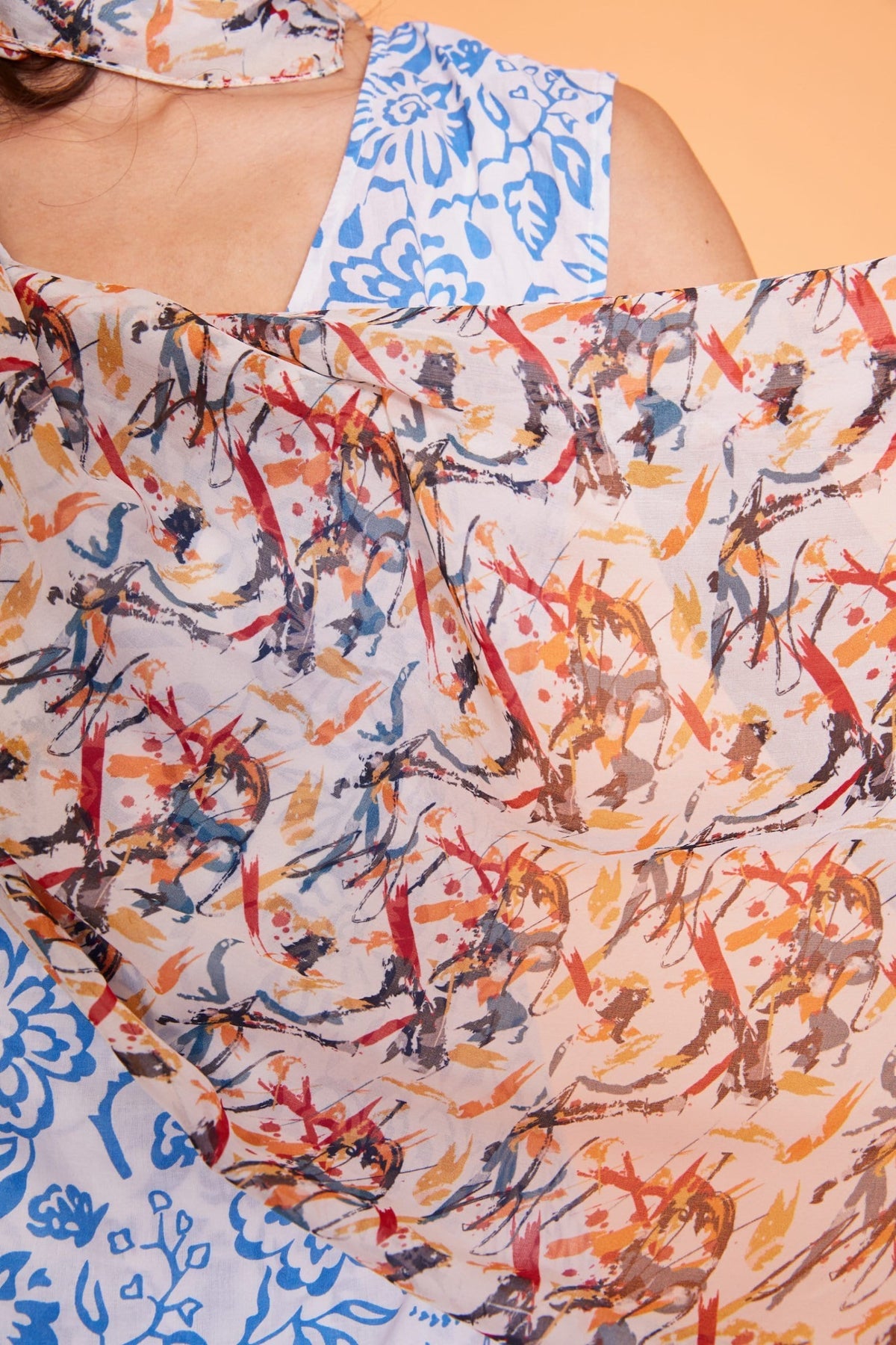Lavanya Coodly Scarves Default Title / Multi Lavanya Coodly Women's Silk Madison Scarf in Multicolor Print