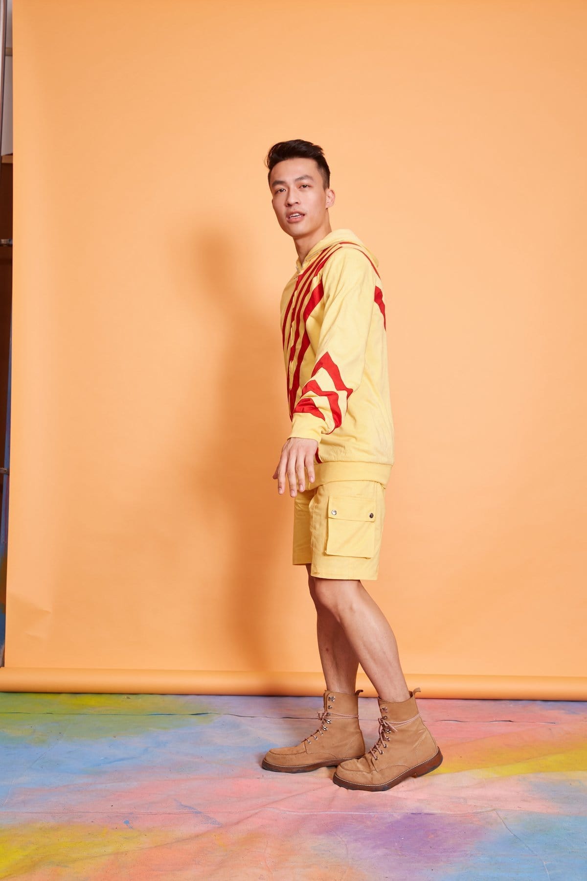 Lavanya Coodly Shorts Lavanya Coodly Men's Dylan Sunlight Cotton Twill Shorts