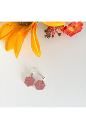 Lilac and Rose Lilac and Rose Blush Textured Earrings