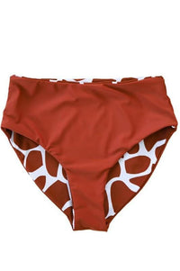 Living Free Beauty Women's Fashion - Women's Clothing Giraffe & Sienna Reversible Mid Rise Swim Bottoms | LFB