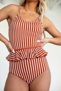 Living Free Beauty Women's Fashion - Women's Clothing Sienna/Stripe Reversible Peplum Ultra High Bottoms | LFB