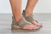 Living Free Beauty Women's Fashion - Women's Shoes - Women's Sandals Sariah Leopard Print Sandals- Beige | LFB