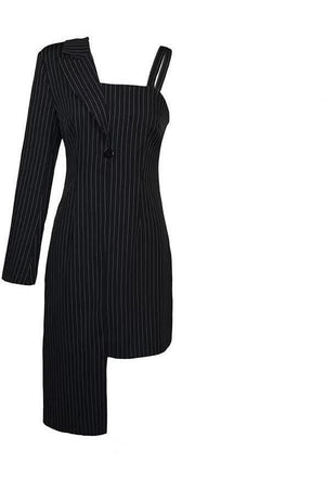 M.USE Apparel & Accessories > Clothing > Dresses M.USE Juliette Pinstripe Blazer Dress