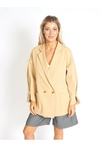 M.USE Apparel & Accessories > Clothing > Outerwear > Coats & Jackets XS / Corn M.USE Lisa Business Casual Oversized Blazer