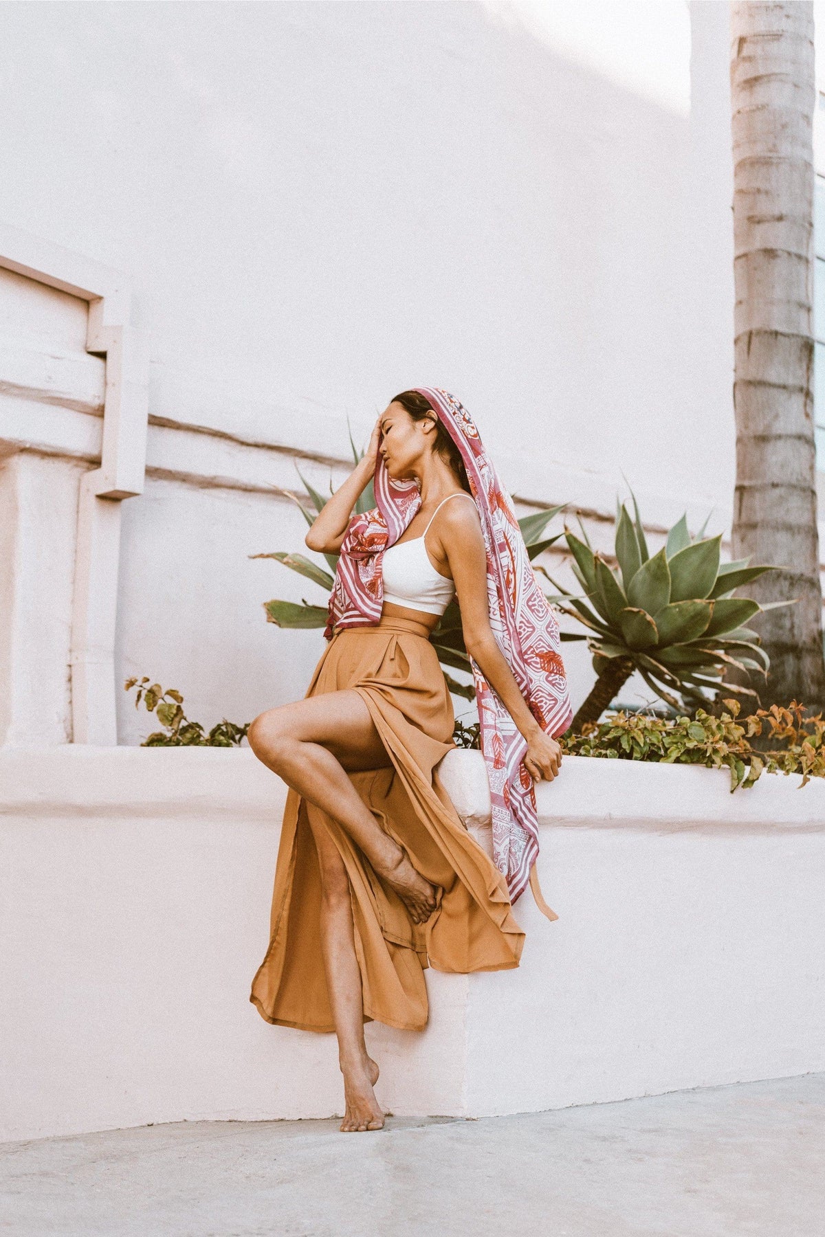 M.USE Apparel & Accessories > Clothing > Pants M.USE Alessandra Wide Leg Slit Pants