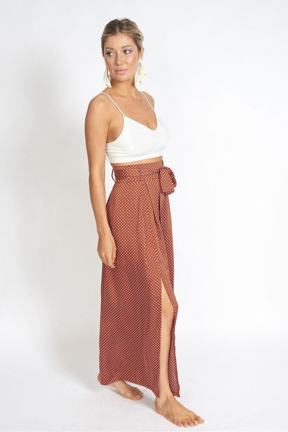 M.USE Apparel & Accessories > Clothing > Pants M.USE Alessandra Wide Leg Slit Pants