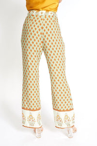 M.USE Apparel & Accessories > Clothing > Pants M.USE Valeria Floral Bohemian High Waist Cotton Pants
