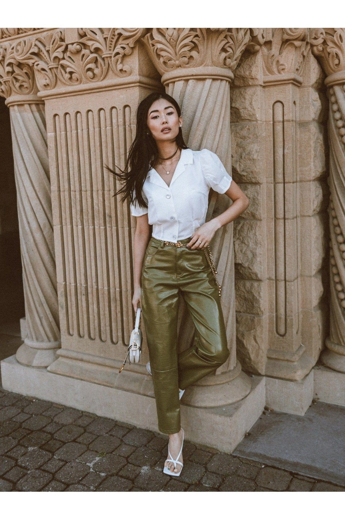 M.USE Apparel & Accessories > Clothing > Pants M.USE You Croc My World Vinyl Pants