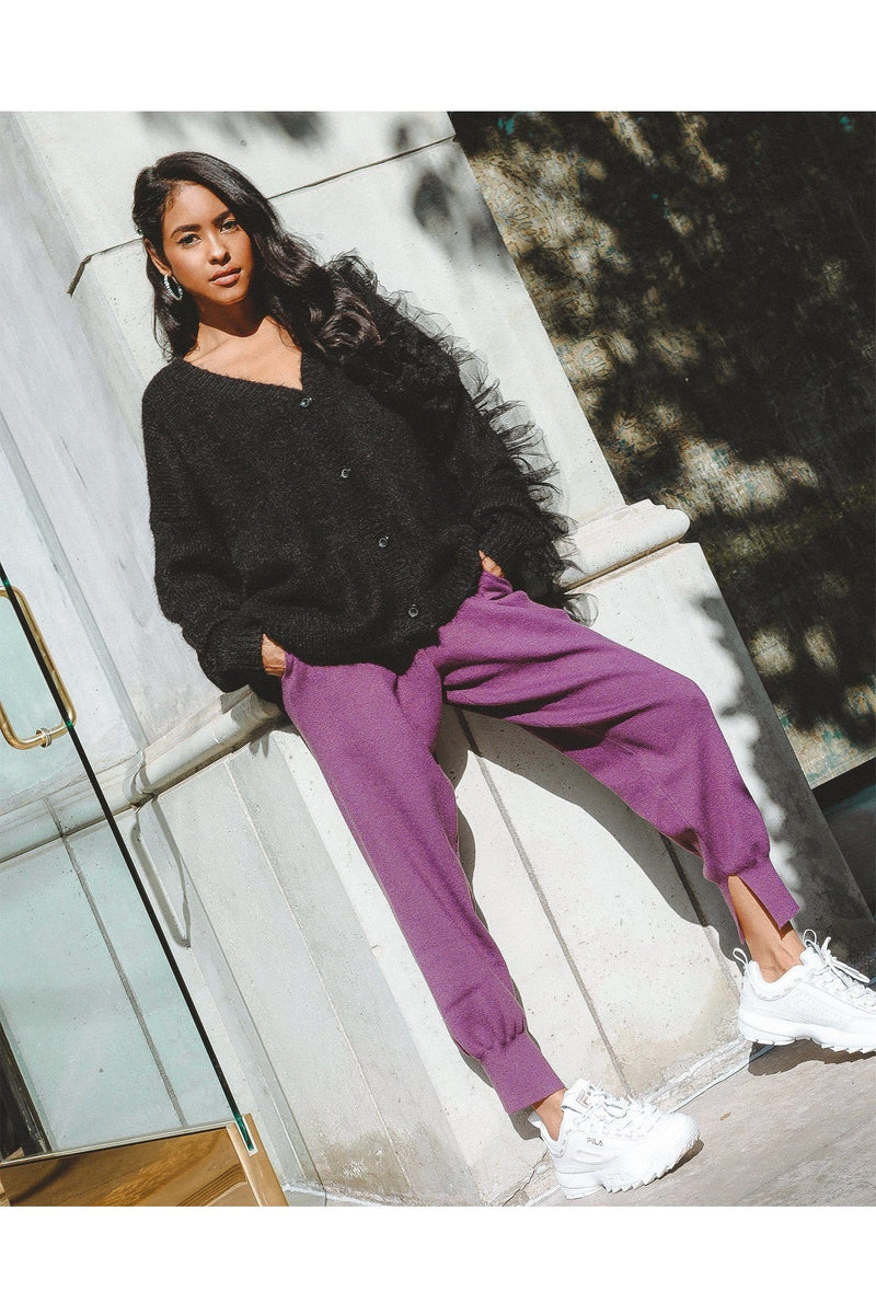 M.USE Apparel & Accessories > Clothing > Pants S / Purple M.USE Paloma Tapered Joggers
