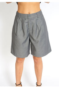 M.USE Apparel & Accessories > Clothing > Shorts S / Grey M.USE Loose Cut Cloth Bermuda Shorts
