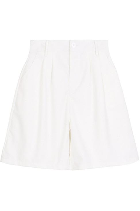 M.USE Apparel & Accessories > Clothing > Shorts S / White M.USE Loose Cut Cloth Bermuda Shorts