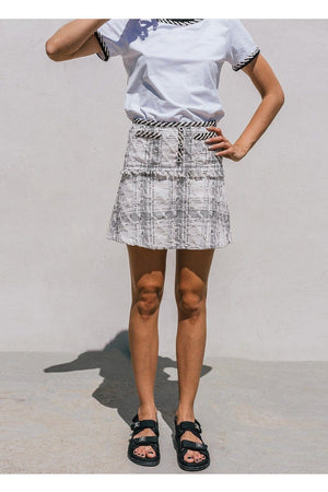 M.USE Apparel & Accessories > Clothing > Skirts M.USE Ambre Tweed Mini Skirt