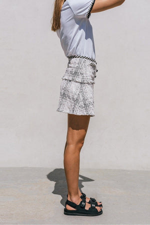 M.USE Apparel & Accessories > Clothing > Skirts M.USE Ambre Tweed Mini Skirt