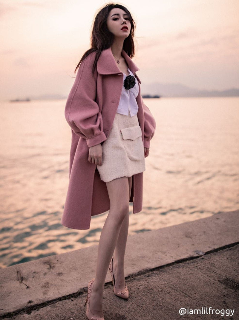 M.USE Clothing Audrey Balloon Sleeve Wool Coat | M.USE