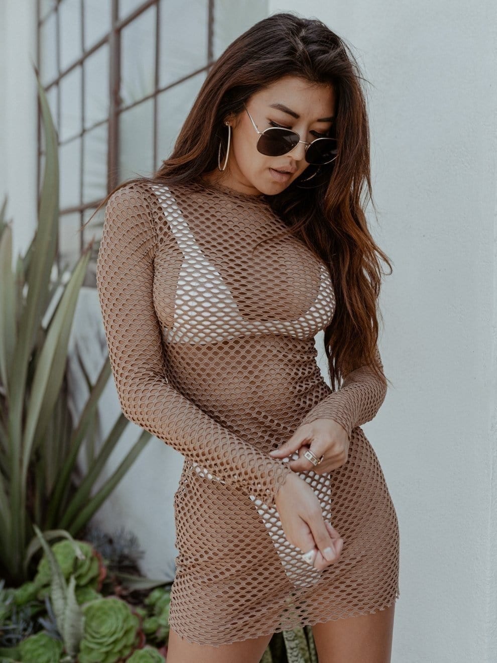 M.USE Swimwear M.USE Come Catch Me Fishnet Dress