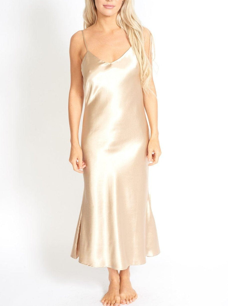 M.USE Women's Dress XS / Champagne M.USE Valentina Satin Slip Dress