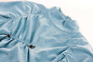 marigoldshadows Women's Dress Ayano Drawstring Long Sleeve Dress