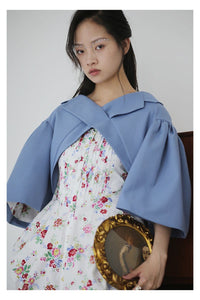 marigoldshadows Women's Dress Taiyo Loose Ruffle Sleeveless Dress