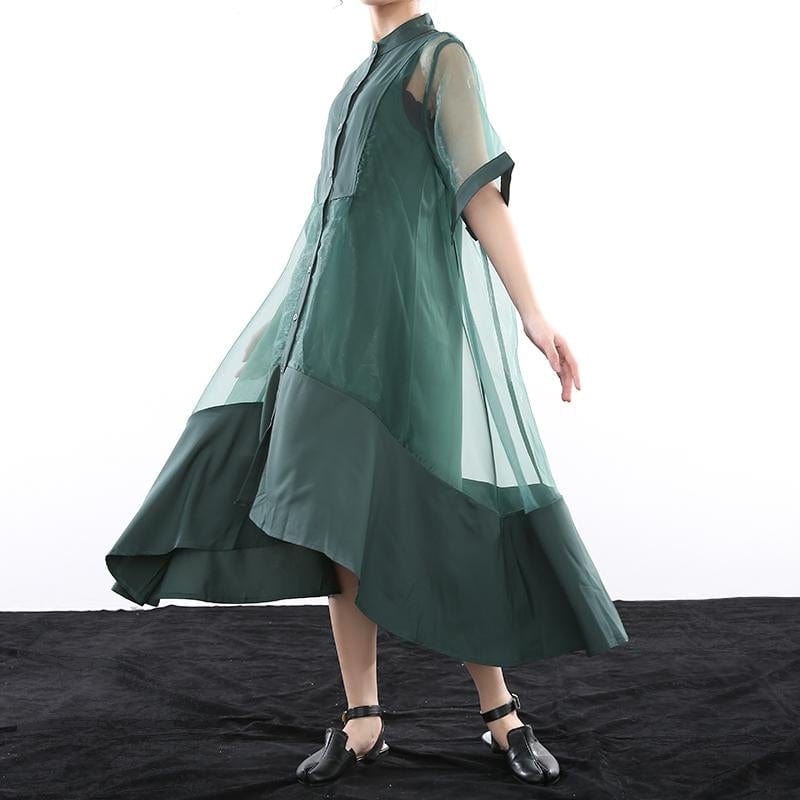 Marigoldshadows Women's Fashion - Women's Clothing - Dress - Half-Sleeve Dress Koharu Irregular Shirt Dress | Marigoldshadows
