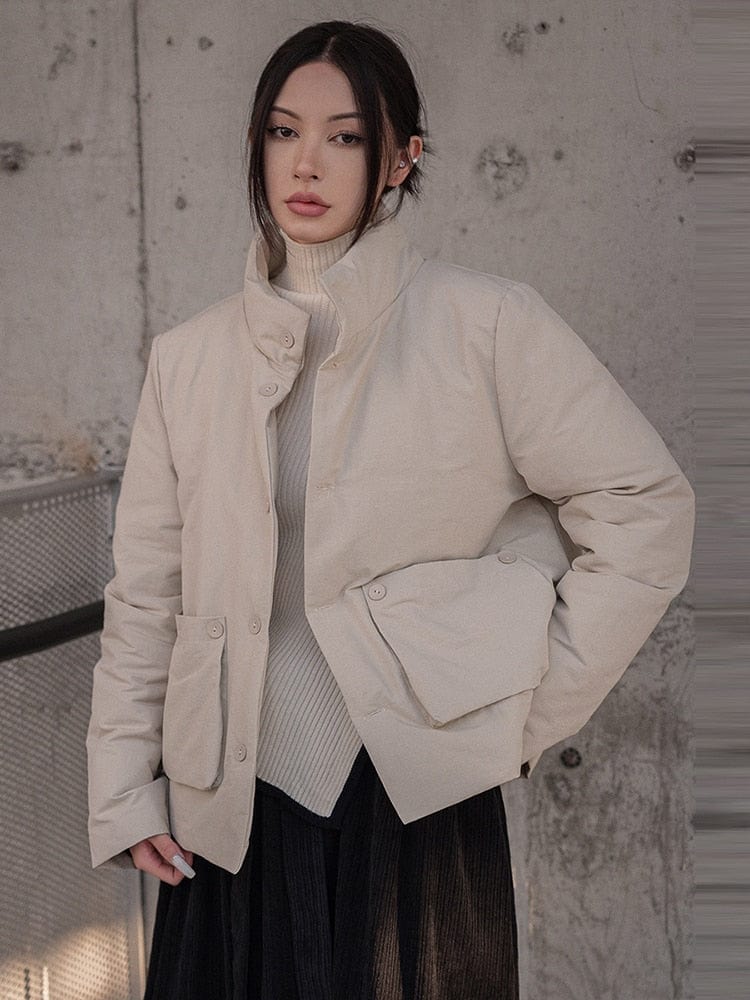 marigoldshadows Women's Outerwear Mitsuki Puffer Coat - Sand