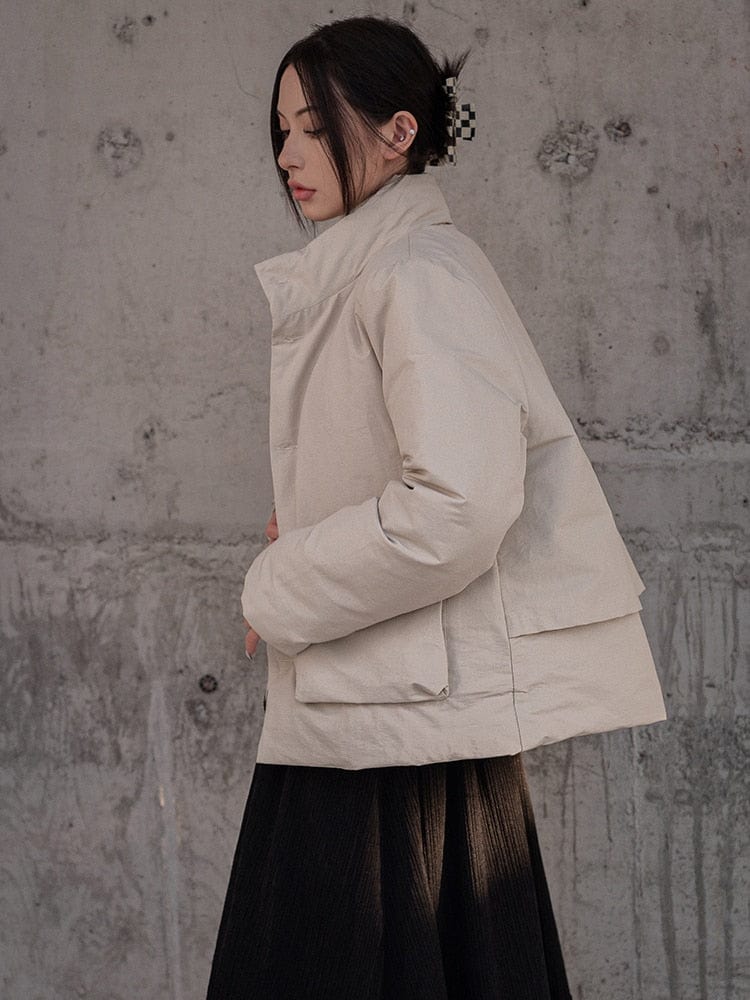 marigoldshadows Women's Outerwear Mitsuki Puffer Coat - Sand