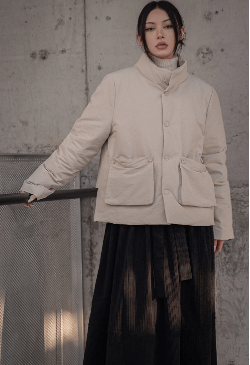 marigoldshadows Women's Outerwear S / Sand Mitsuki Puffer Coat - Sand