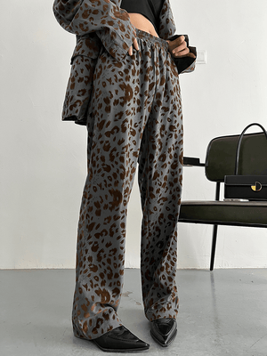 marigoldshadows Women's Pants & Trousers Panta Leopard Print Pants