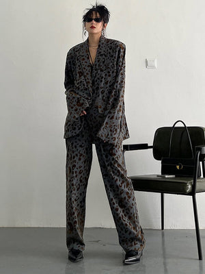 marigoldshadows Women's Pants & Trousers Panta Leopard Print Pants