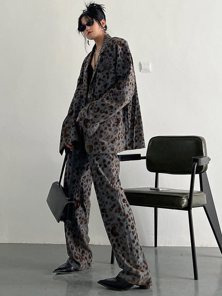 marigoldshadows Women's Pants & Trousers Panta Leopard Print Pants