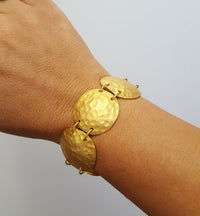 MINU Jewels Bracelet Egyptian 22Kt Gold-Plated Brass Disc Bracelet | MINU