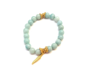 MINU Jewels Bracelets Blue Amazonite Rana Stretch Bracelets