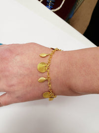 MINU Jewels Bracelets MINU Jewels Adera Bracelet with Charm and Gold Plated Chain