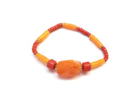 MINU Jewels Bracelets Orange Agate Rana Stretch Bracelets