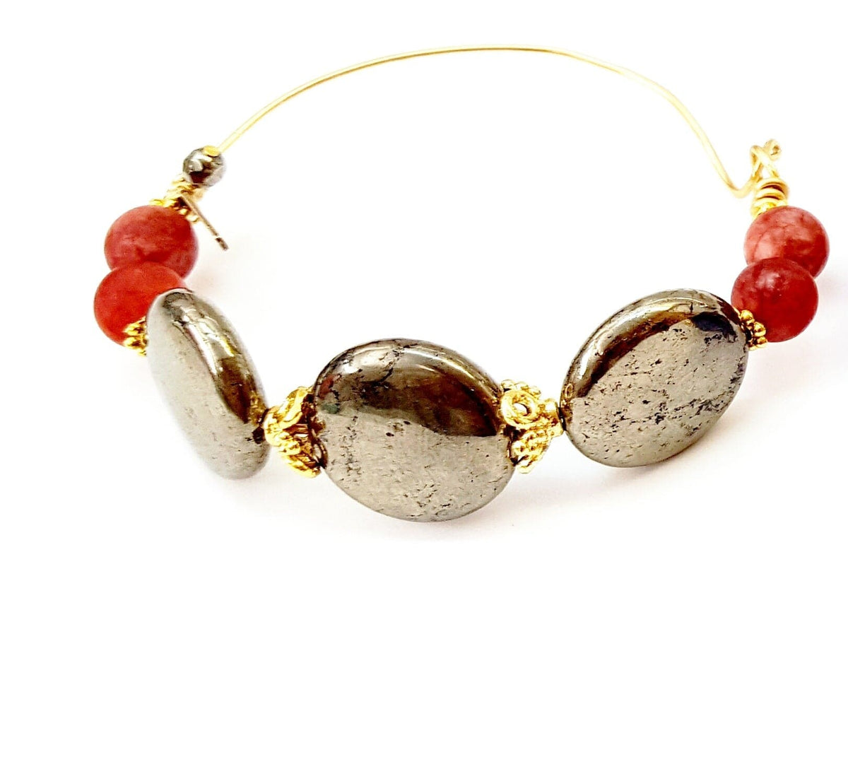 MINU Jewels Bracelets Pyrite Pharos Semi-Cuff Bracelets