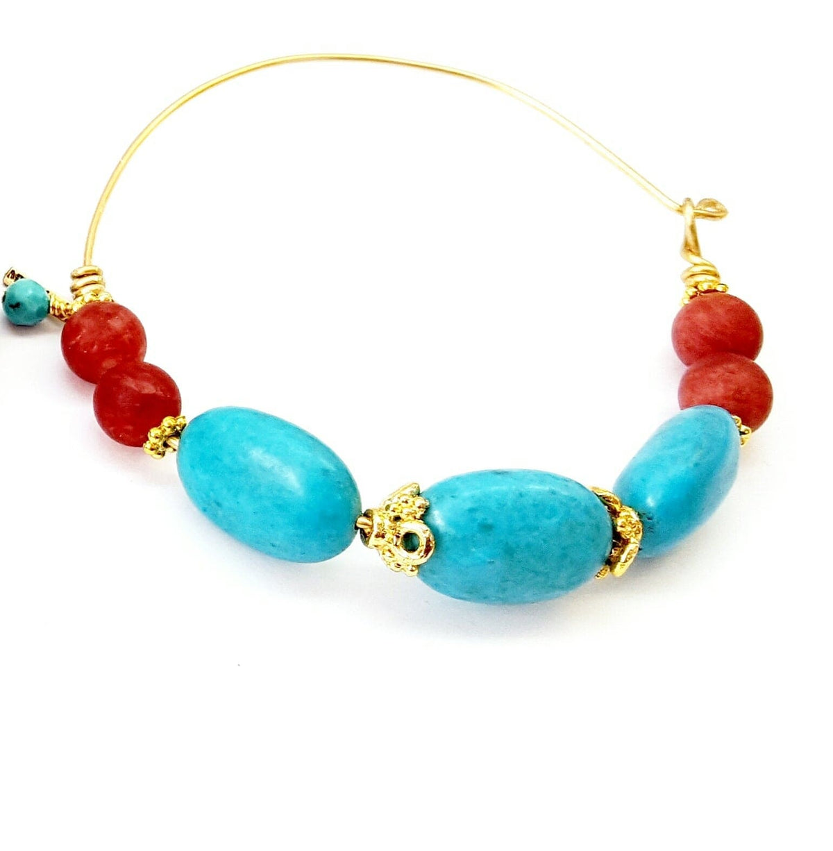 MINU Jewels Bracelets Turquoise Pharos Semi-Cuff Bracelets