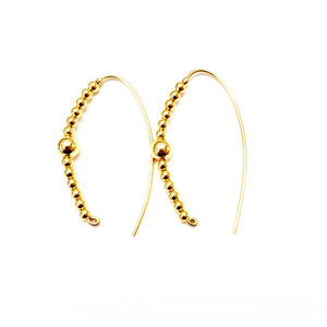 MINU Jewels Earrings Gold Slider Hoops