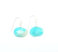 MINU Jewels Earrings MINU Jewels Amazy Earrings in Blue Green Amazonite in Rose Gold or Silver Finish