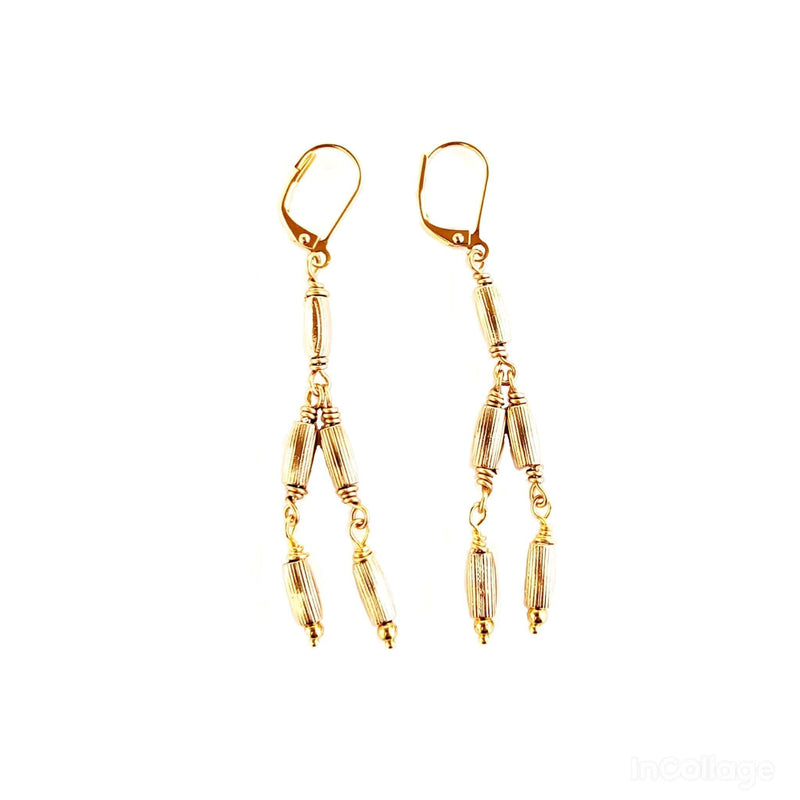 MINU Jewels Earrings MINU Jewels Bala 2.25"  Simple & Lightweight Gold Earrings