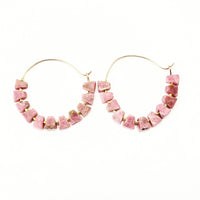 MINU Jewels Earrings Pink Sarcha Hoops