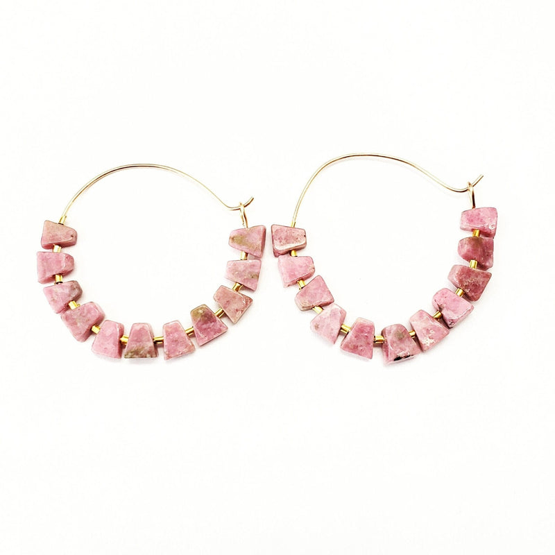 MINU Jewels Earrings Pink Sarcha Hoops