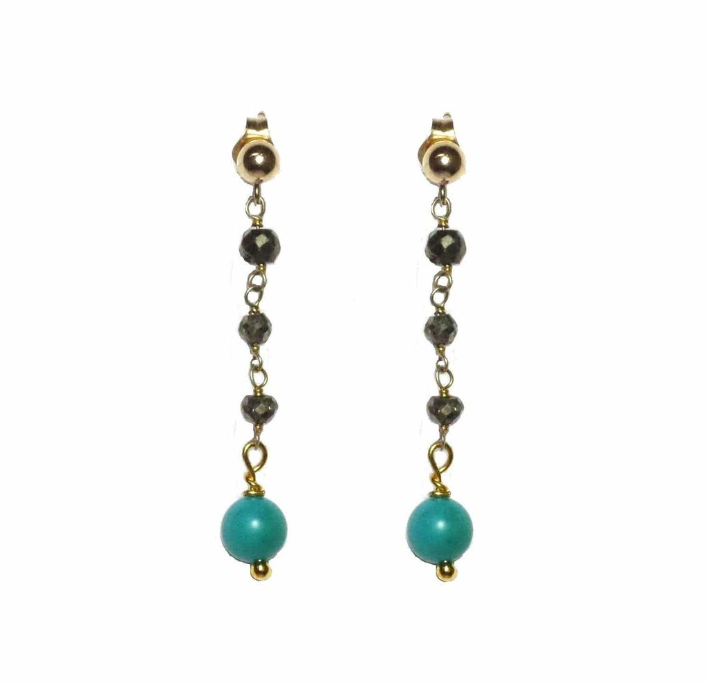 MINU Jewels Earrings Pyrite CADENA EARRING -  Colors Available