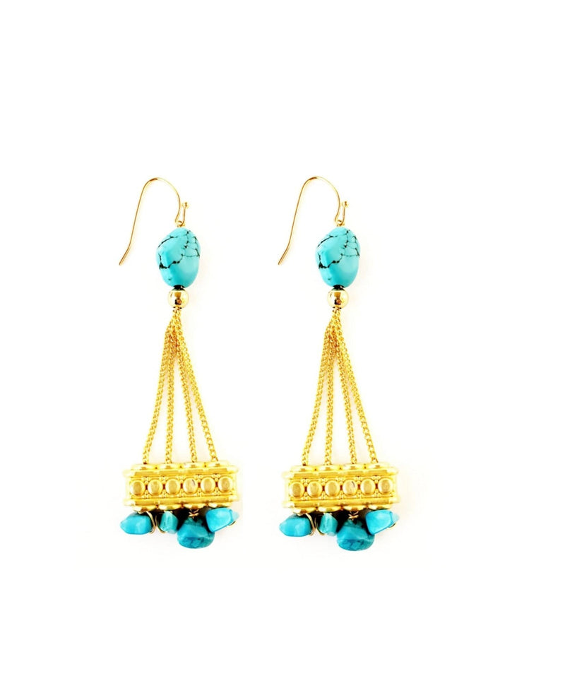 MINU Jewels Earrings Turquoise Women's Xena Chandeliers Earrings in Turquoise or Lapis  | MINU