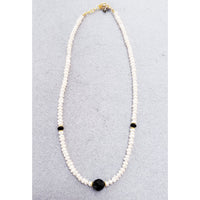 MINU Jewels Necklace Black Onyx Gemstone Perla Necklace