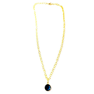 MINU Jewels Necklace Blue Topaz Stone Drop Necklace
