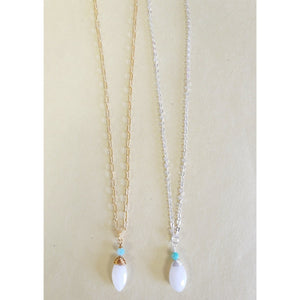 MINU Jewels Necklace Faceted Moonstone & Amazonite 16" Necklace on Silver or Gold Chain | MINU