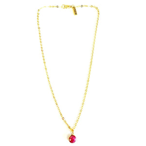 MINU Jewels Necklace Ruby Stone Drop Necklace